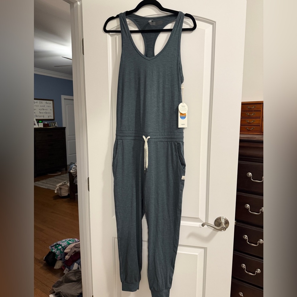 Vuori Lux Jumpsuit - Stone Heather